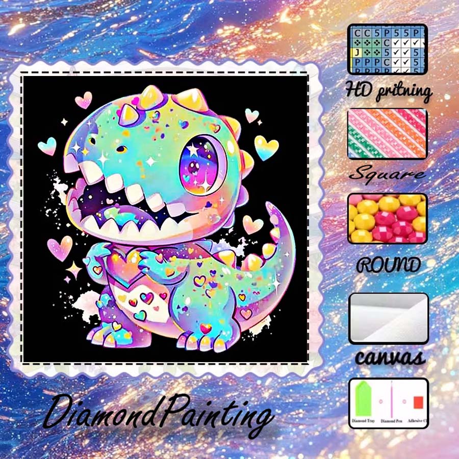 5D Diamond Painting Kit Full Drill - 1 pieza de tela flocada 5D