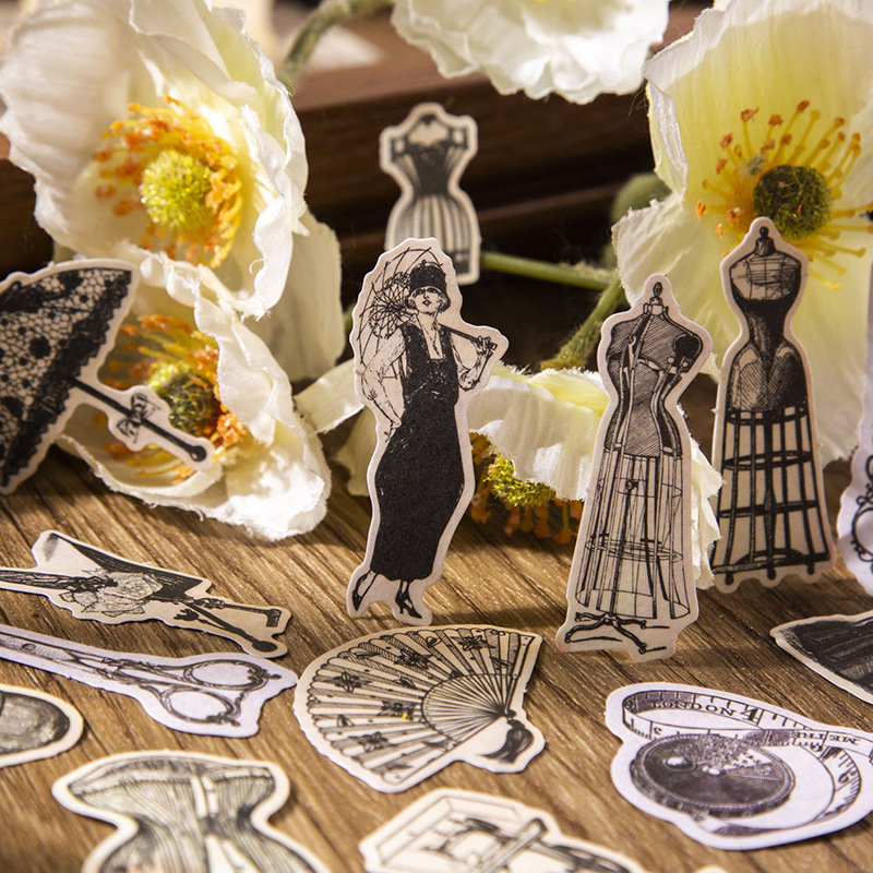 Pegatinas Vintage de 60 piezas - Vintage Junk Journal Scrapbooking Paper reseña y precio