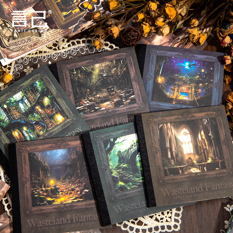 Material de papel de estilo fu - Vintage Junk Journal Scrapbooking Paper reseña y precio