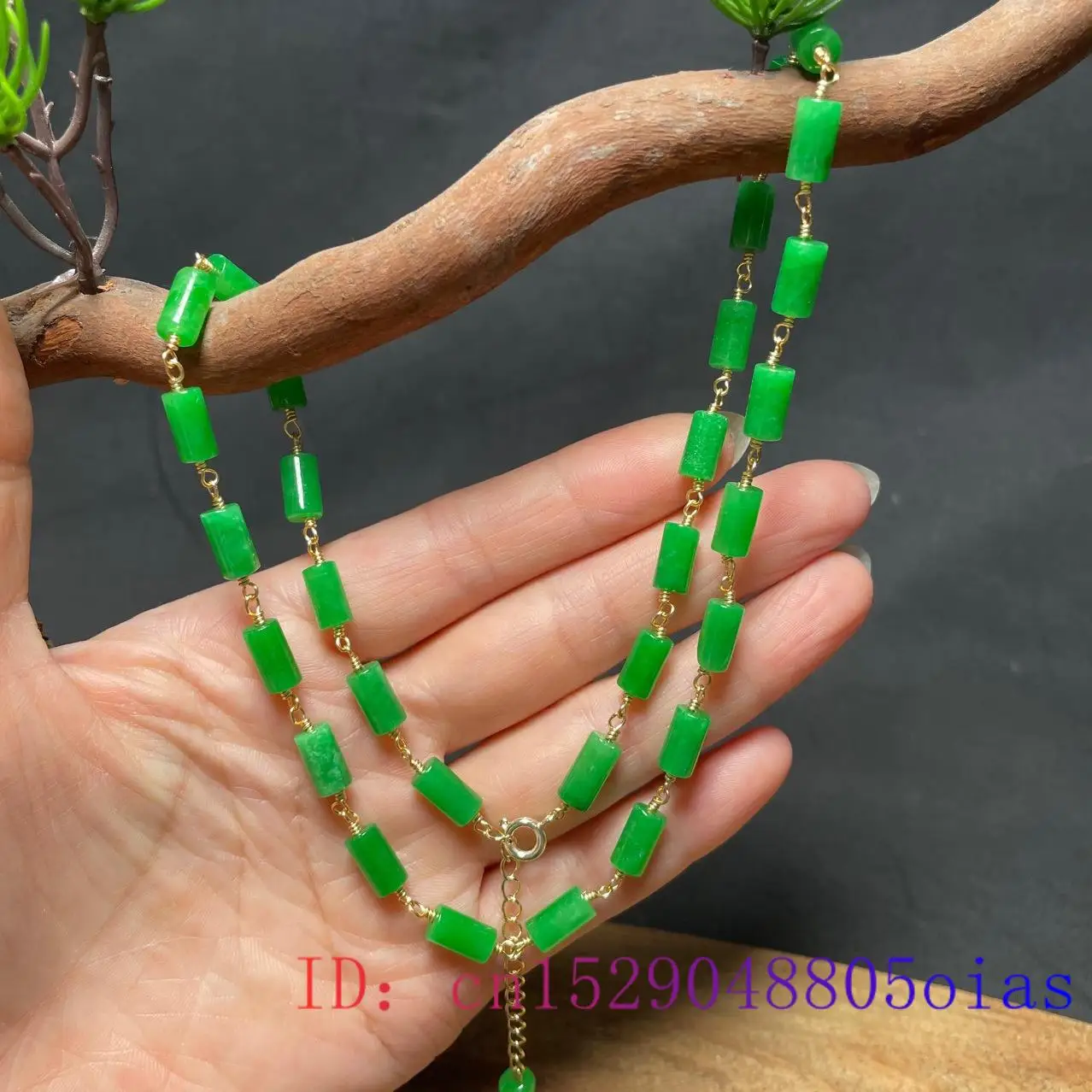 Collar de cuentas de Jade VERD - Beading reseña y precio