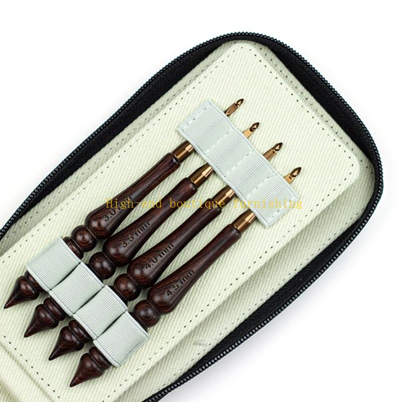Gancho ganchillo aluminio con  - Wooden Crochet Hooks Ergonomic Handle reseña y precio