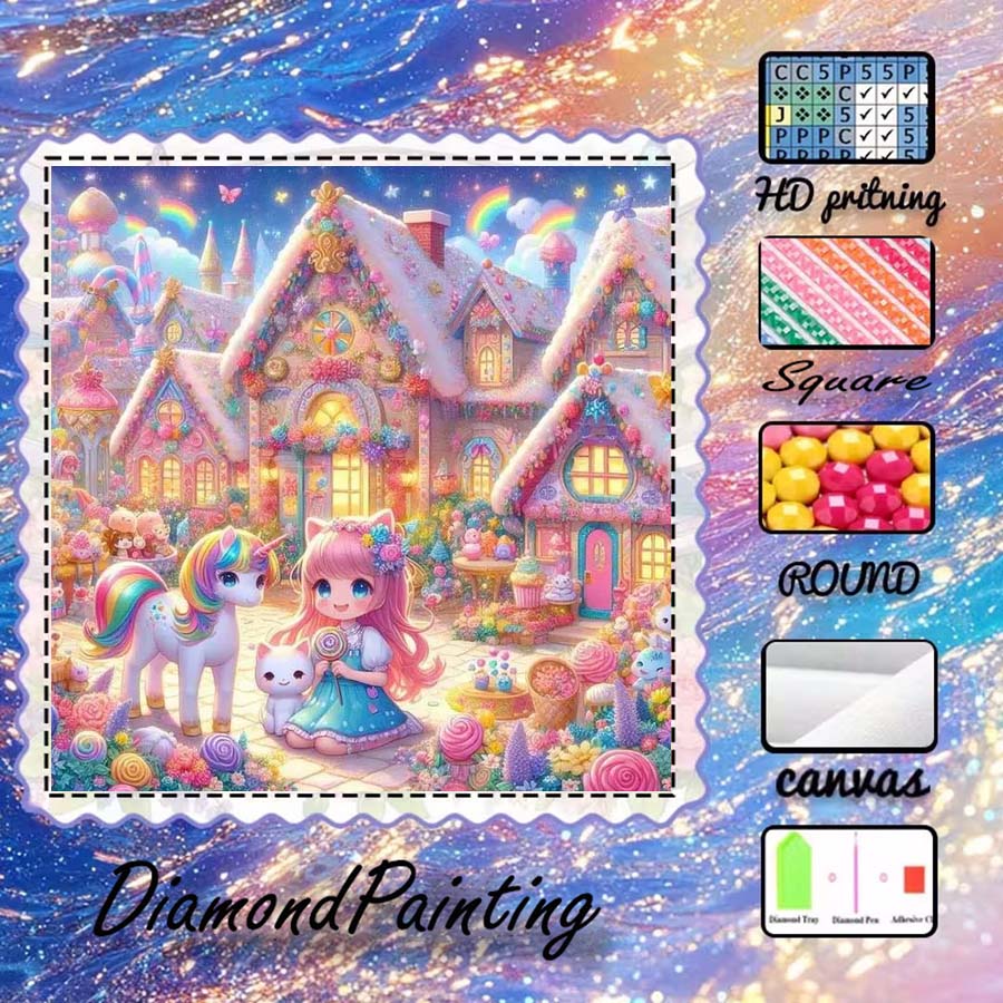 1 pieza de tela flocada 5D DIY - 5D Diamond Painting Kit Full Drill reseña y precio