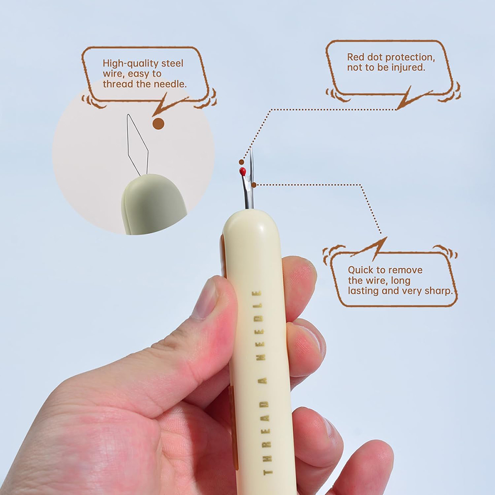 Enhebrador de agujas 2 en 1, h - Cotton Embroidery Thread Skeins reseña y precio