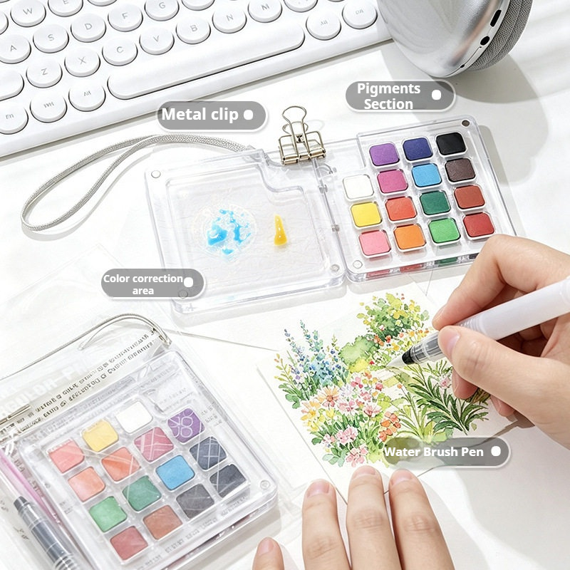 Set de Regalo de Acuarelas Sól - Watercolor Paint Set Solid Pigment reseña y precio