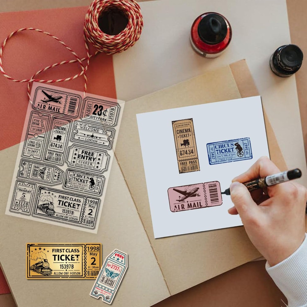 Sello transparente de billete  - Clear Silicone Stamps For Card Making reseña y precio